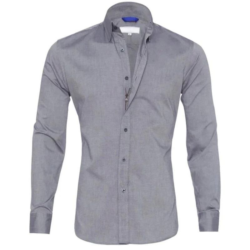 Chemise homme élégante avec fermeture éclair anti-rides 10