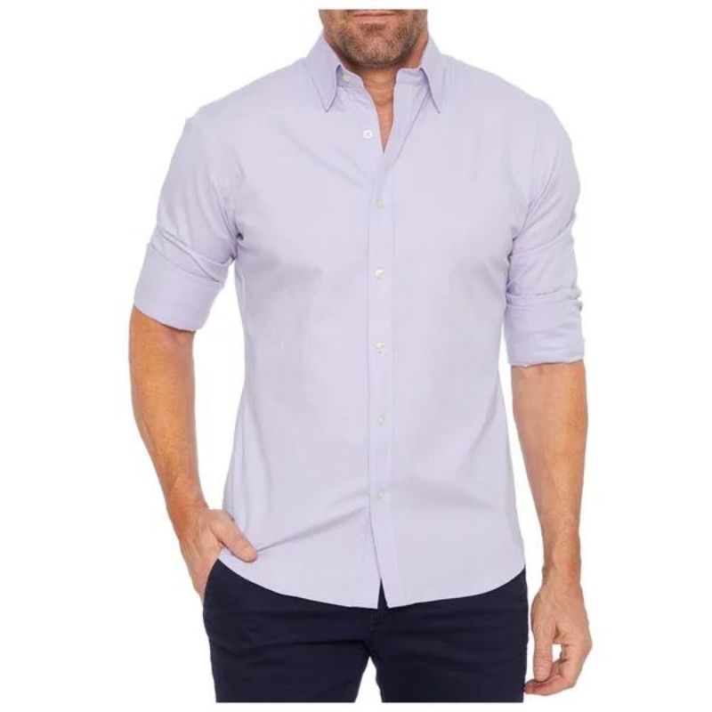 Chemise homme élégante avec fermeture éclair anti-rides 11