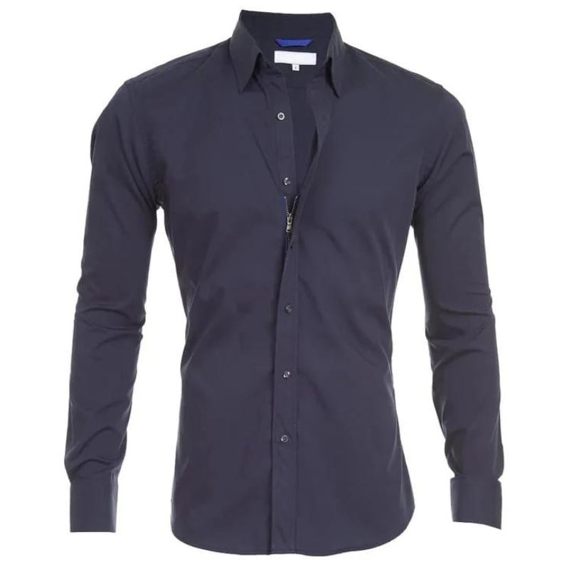 Chemise homme élégante avec fermeture éclair anti-rides 8