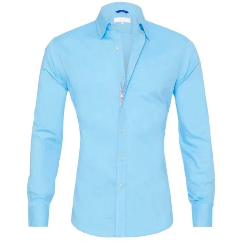 Chemise homme élégante avec fermeture éclair anti-rides 9