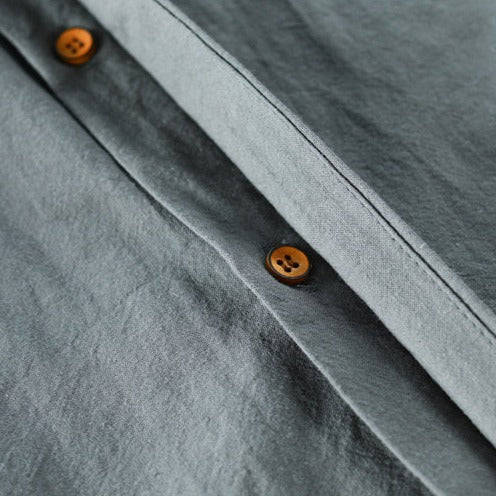 Chemise homme en coton à col mandarin élégant 6