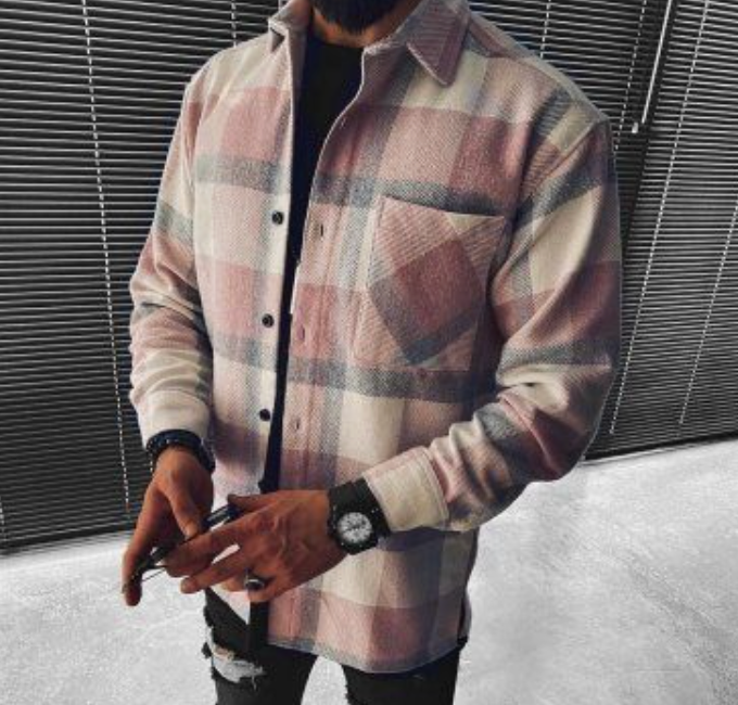 Chemise moderne en coton pour homme avec motif stylé 2