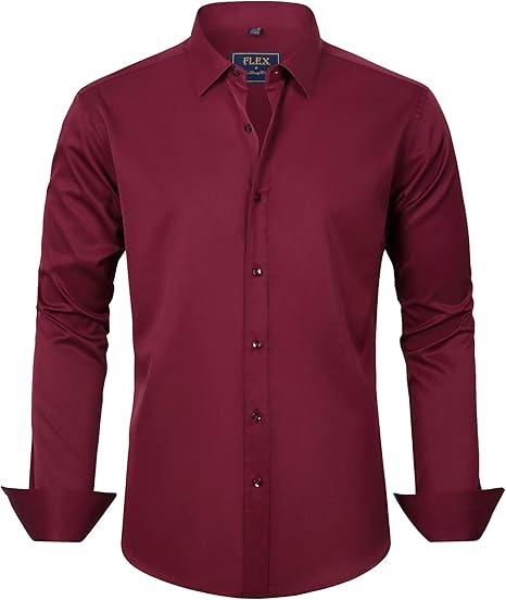 Chemise stretch homme élégante avec col classique 11