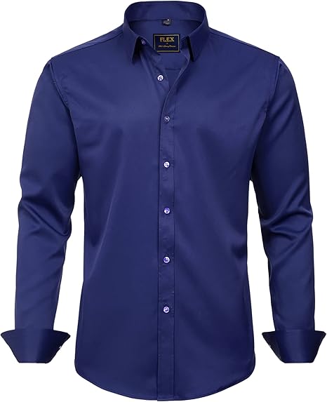 Chemise stretch homme élégante avec col classique 9