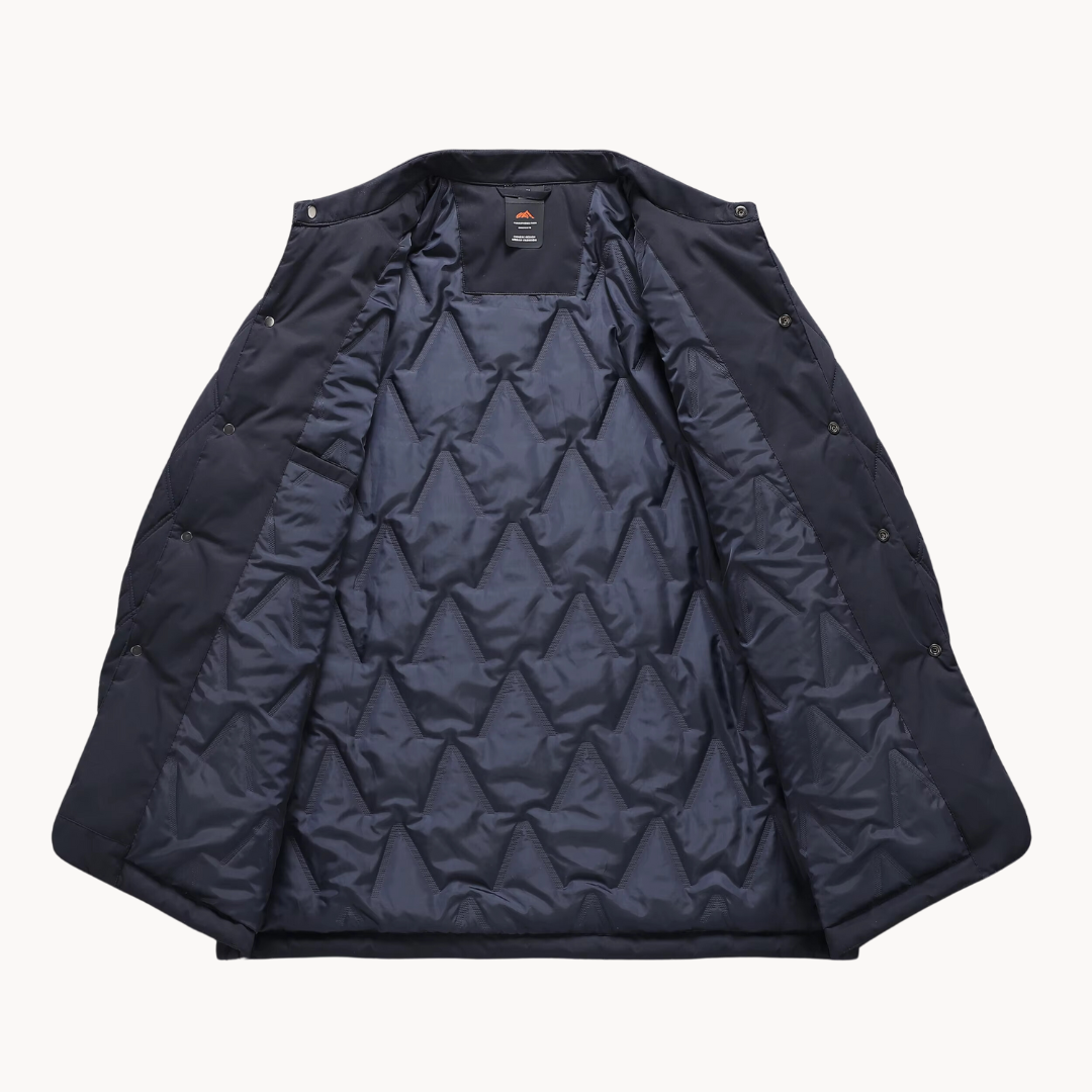Manteau d'affaires matelassé hiver homme en polyester élégant 3