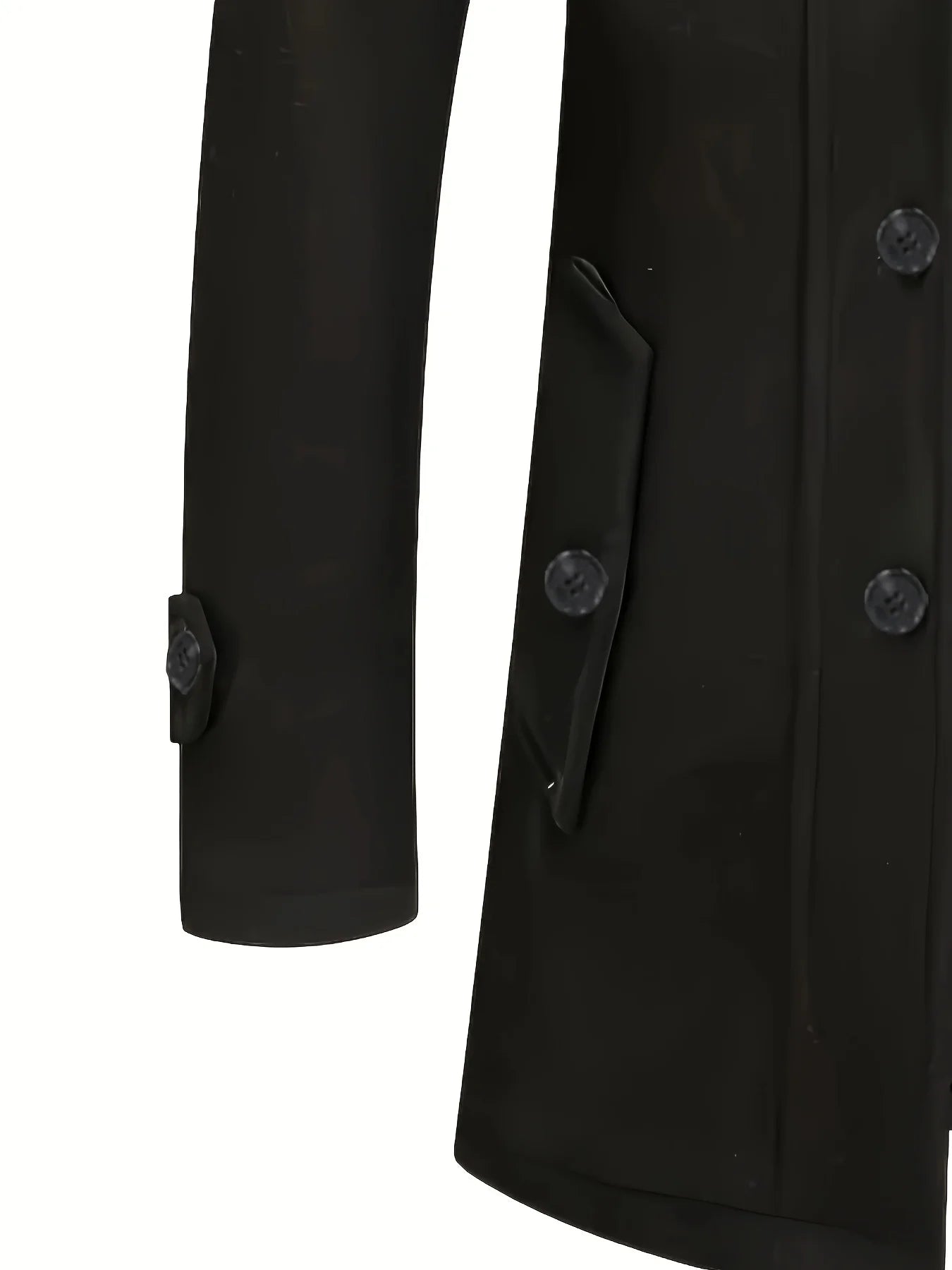 Manteau en laine homme hiver élégant et résistant au vent 3