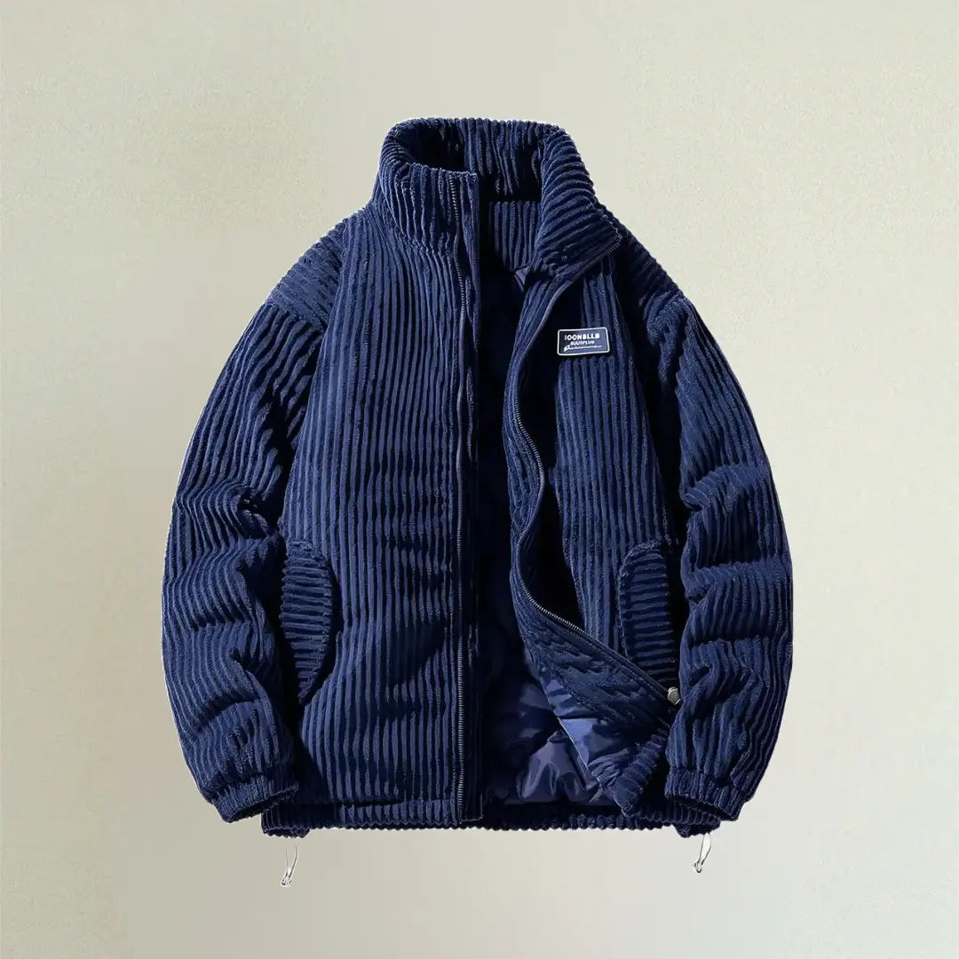 Manteau en velours côtelé classique pour homme 3