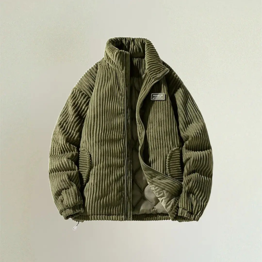 Manteau en velours côtelé classique pour homme 4