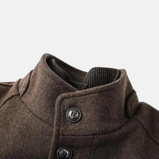 Manteau hiver homme en laine ajusté et pratique 4