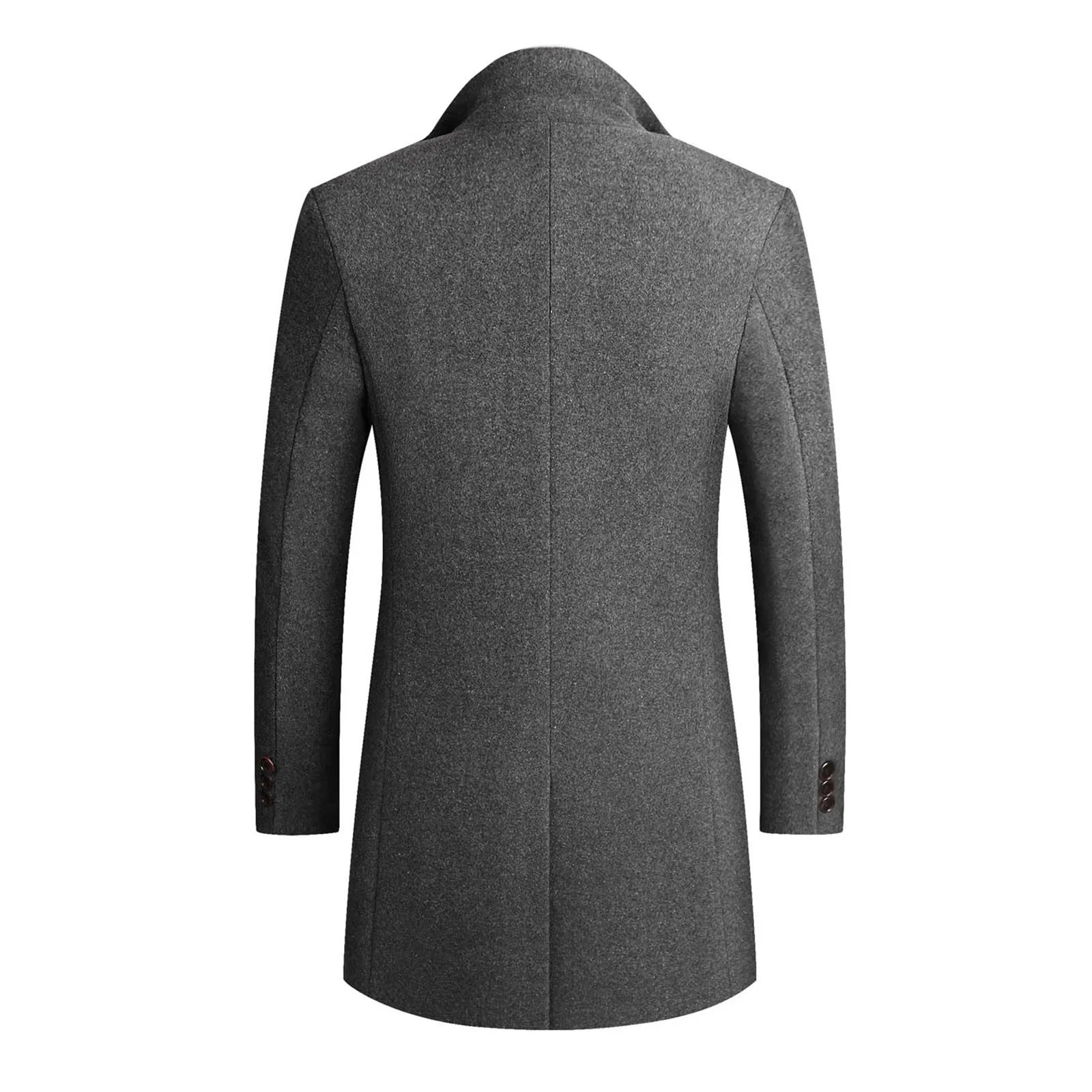 Manteau homme en laine classique pour hiver élégant 4