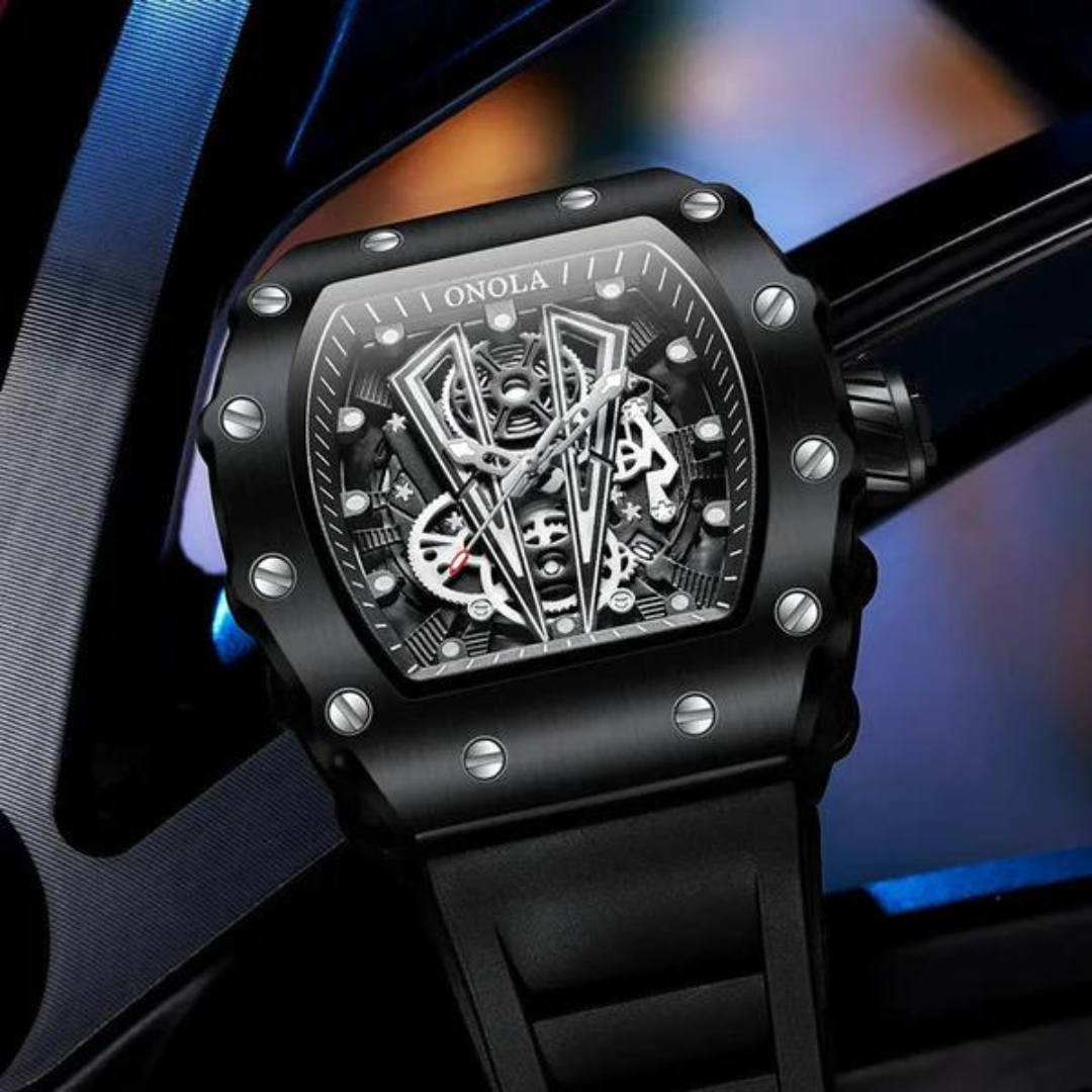 Montre homme luxe en acier inoxydable avec bracelet ajustable 6