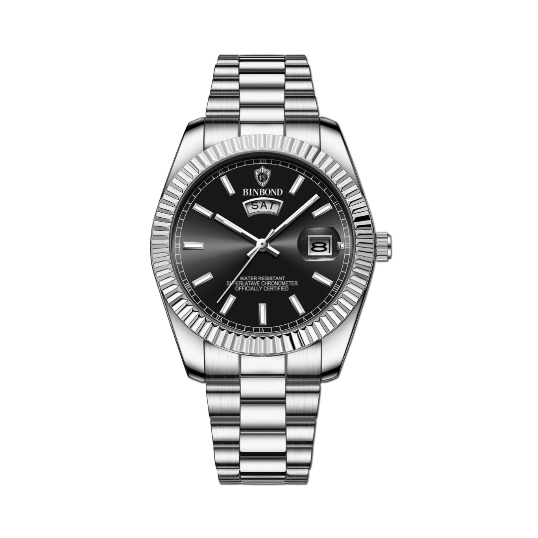 Montre homme luxe en acier inoxydable avec design sophistiqué 3