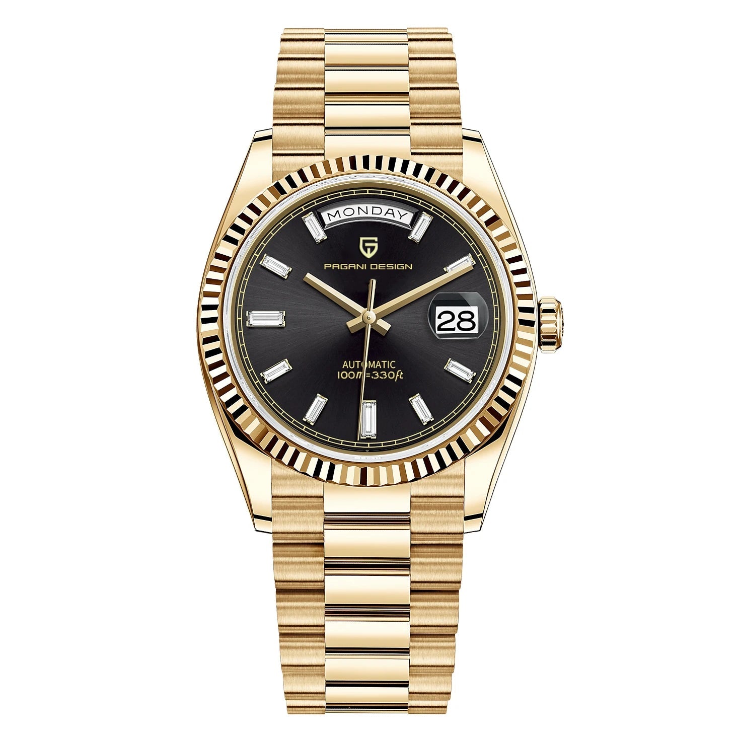 Montre homme luxe en acier inoxydable élégante et ajustable 1