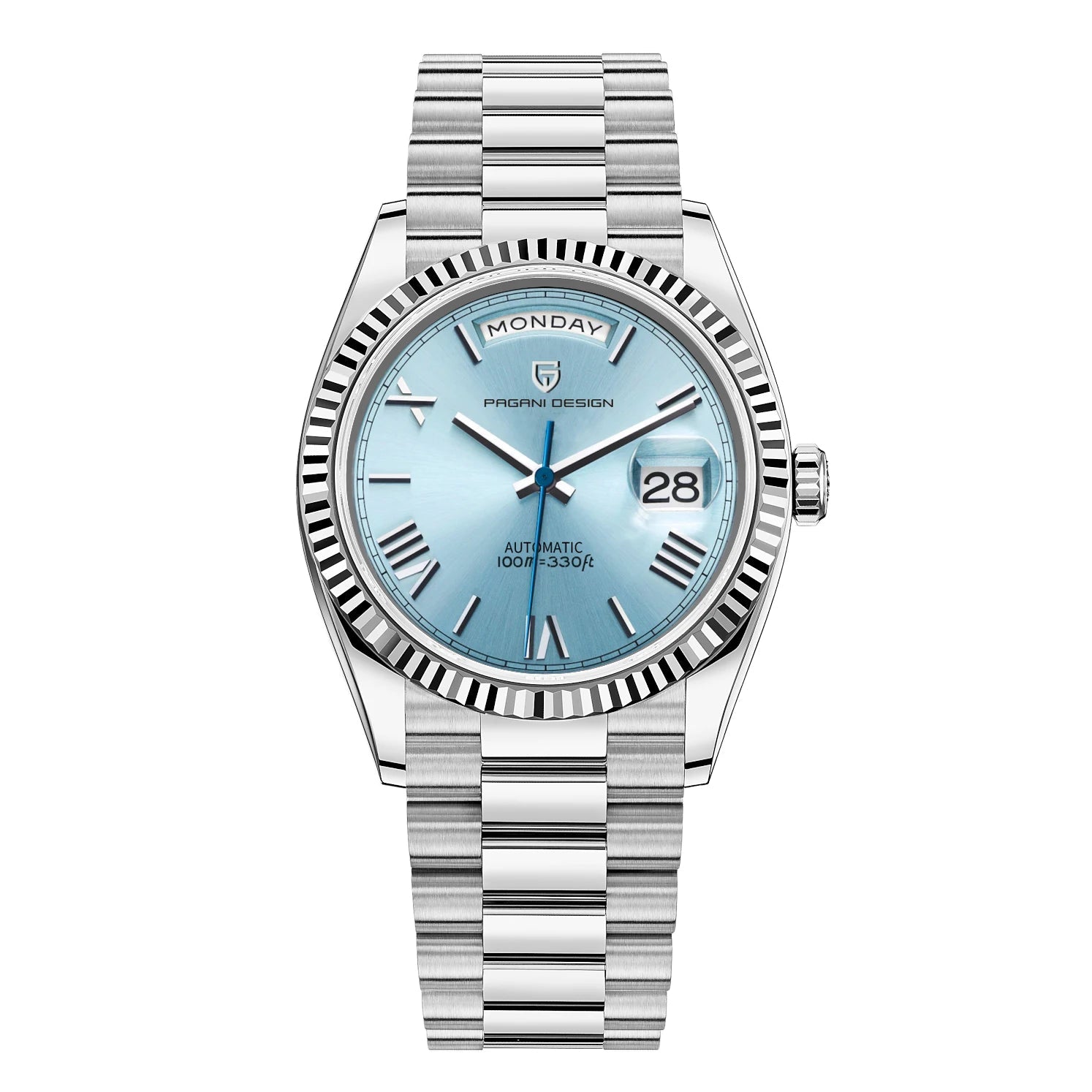 Montre homme luxe en acier inoxydable élégante et ajustable 2