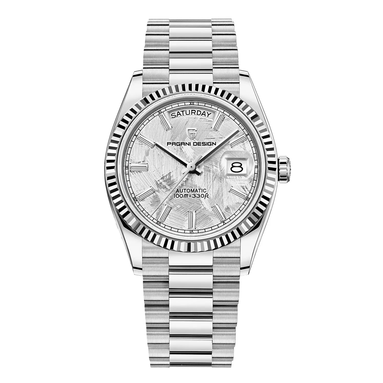 Montre homme luxe en acier inoxydable élégante et ajustable 3
