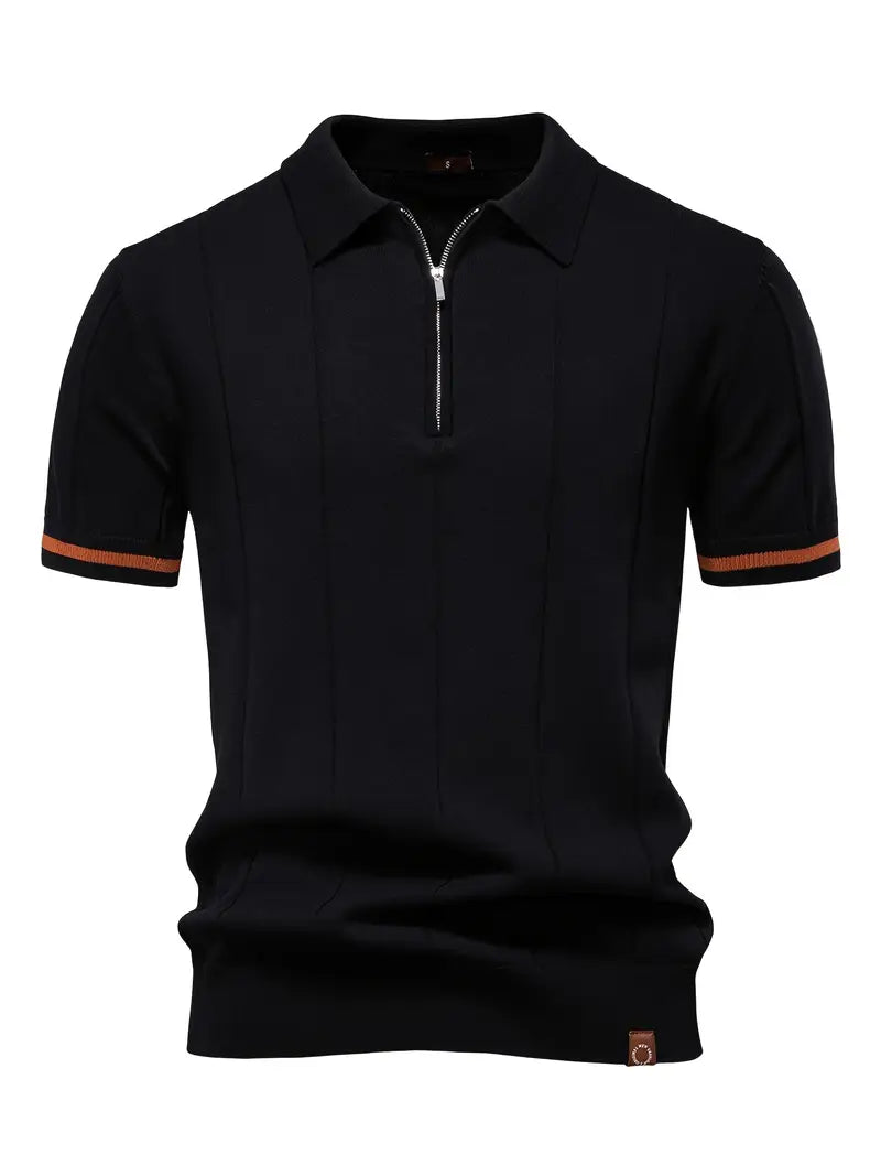 Polo Manche Longue Homme en Coton Coupe Moderne 2