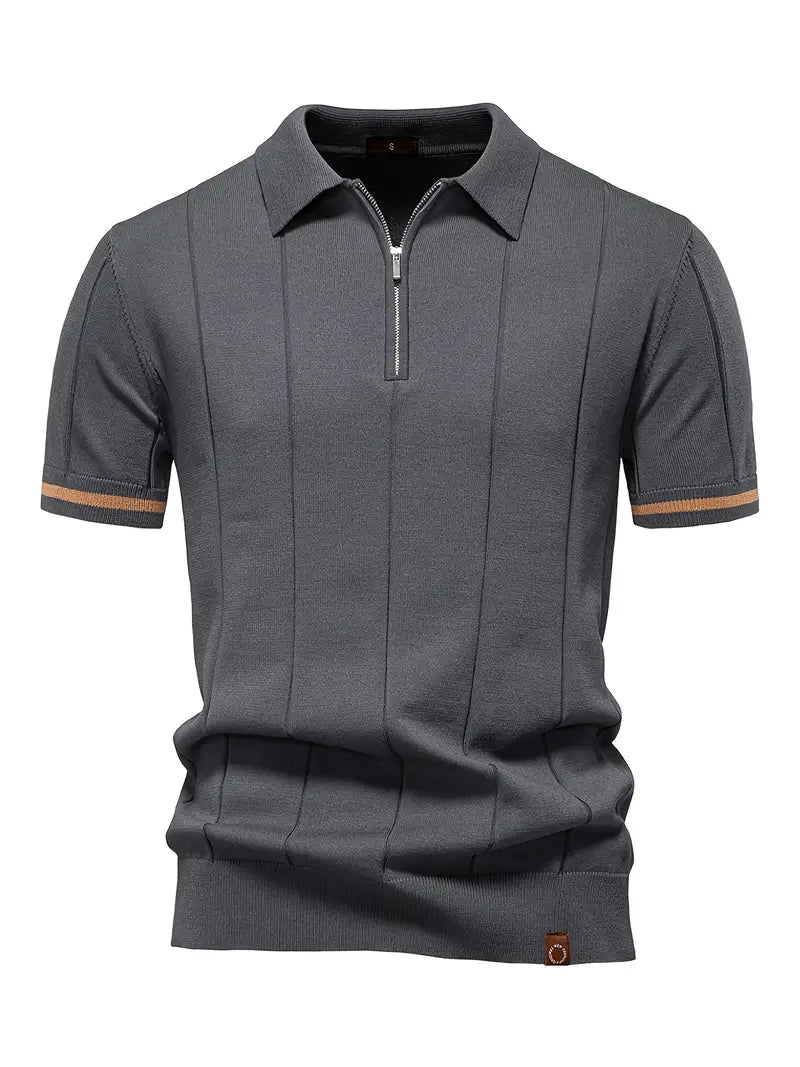 Polo Manche Longue Homme en Coton Coupe Moderne 4
