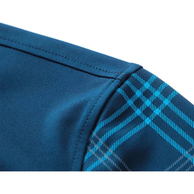 Polo Manche Longue Homme en Coton Mélangé Classique 8