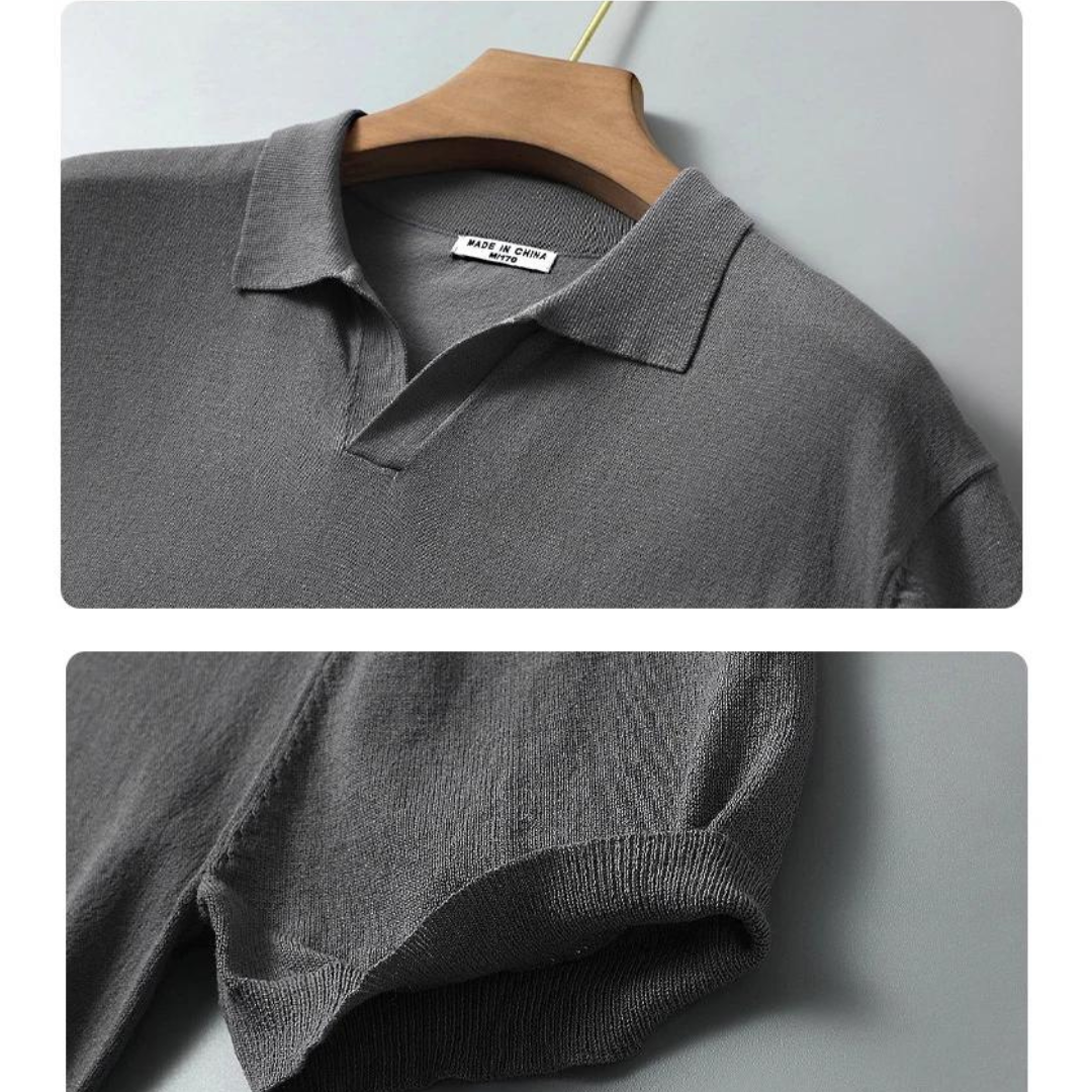 Polo décontracté en tissu doux pour femme sans boutons 2