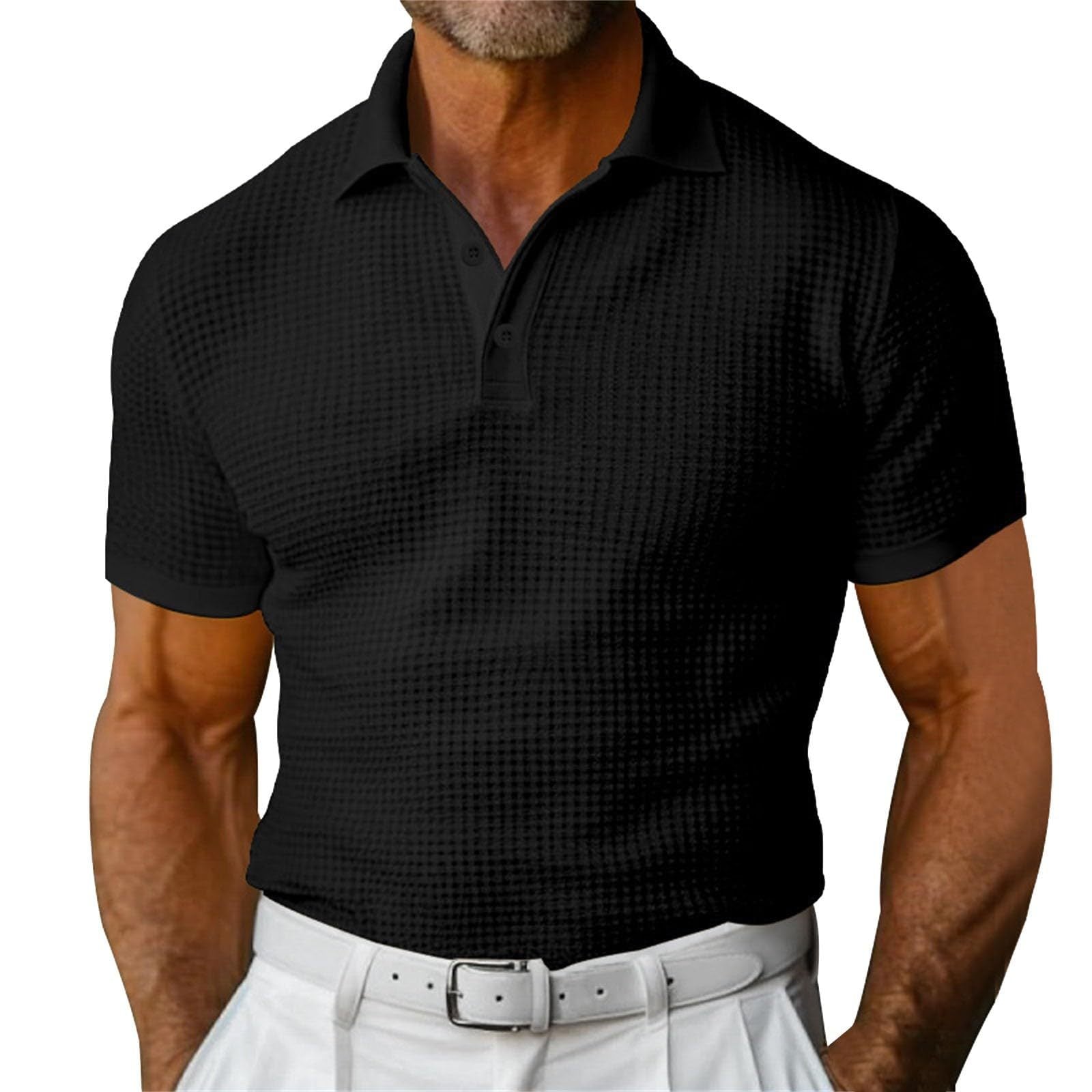 Polo en coton ajusté pour homme, style moderne et confortable 6