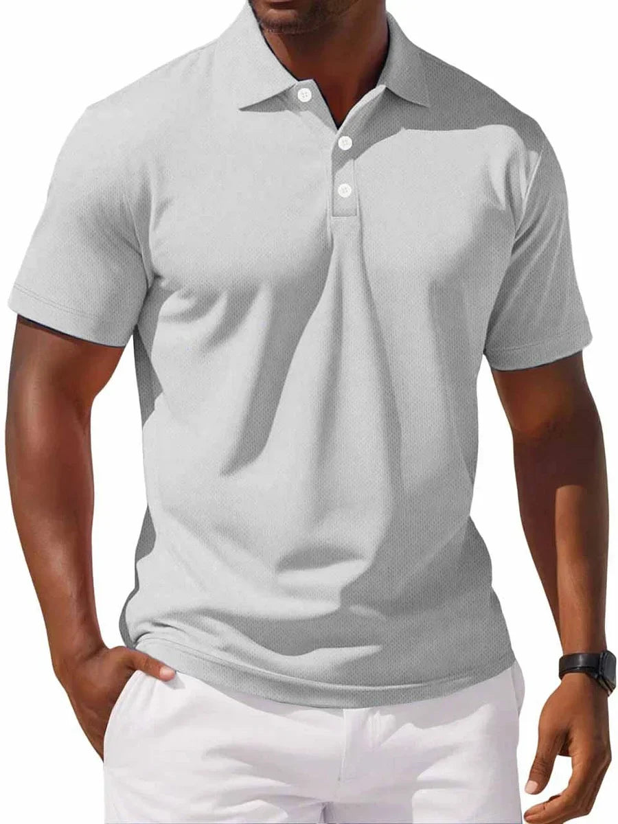 Polo en coton homme classique coupe ajustée 2