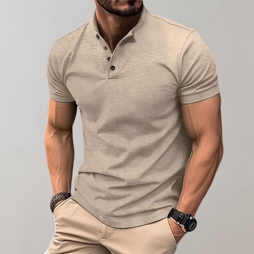 Polo en coton homme coupe slim avec col classique 5