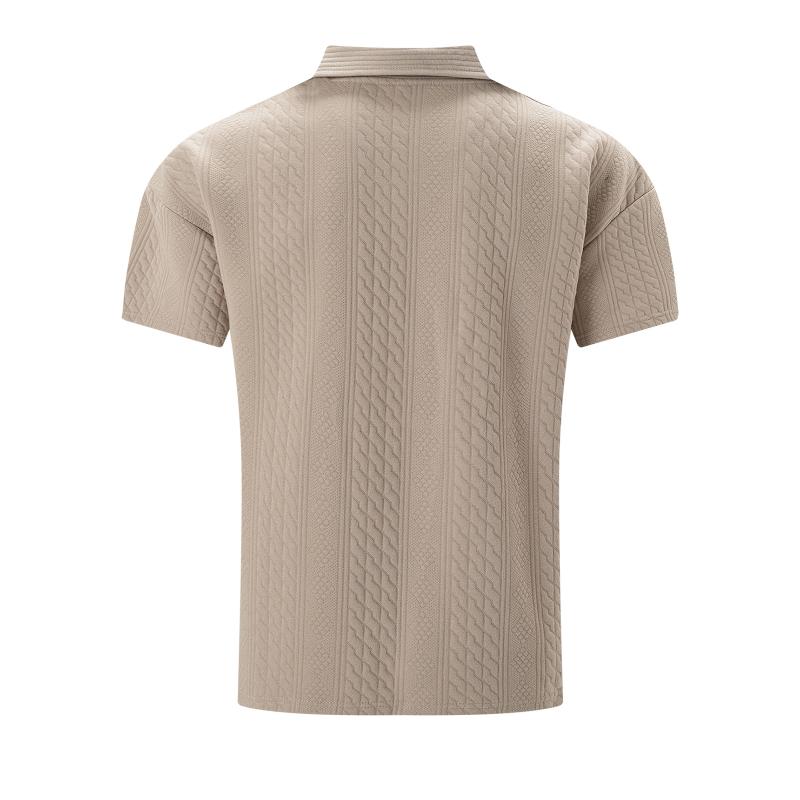 Polo en jacquard pour homme avec col classique 2
