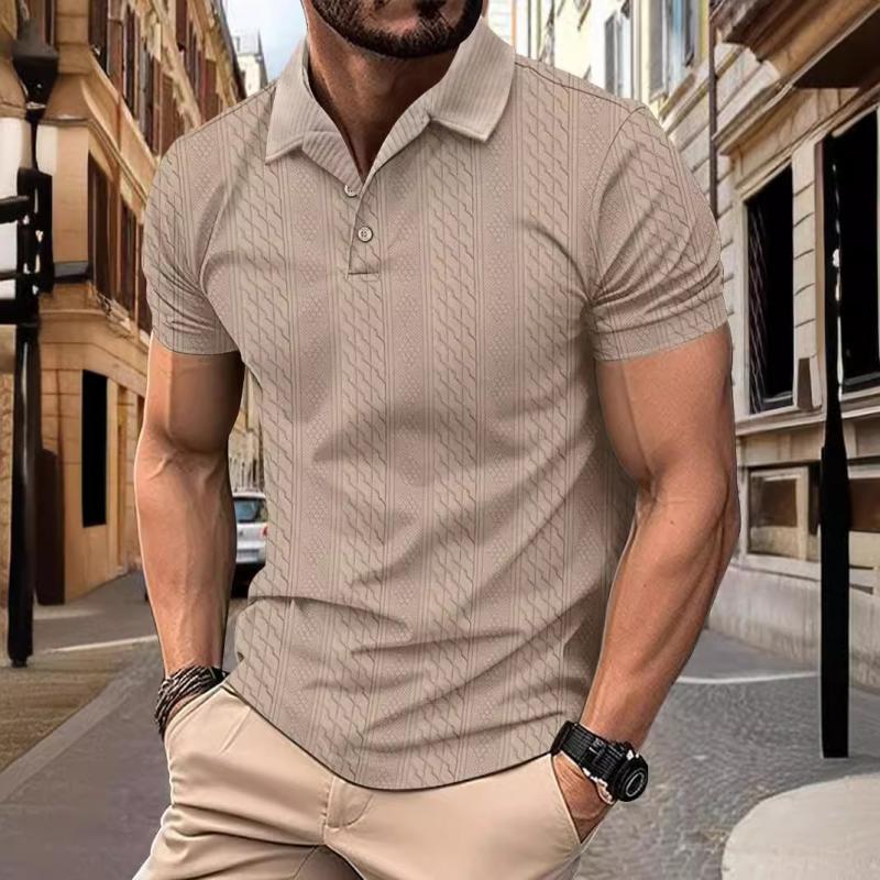 Polo en jacquard pour homme avec col classique 3