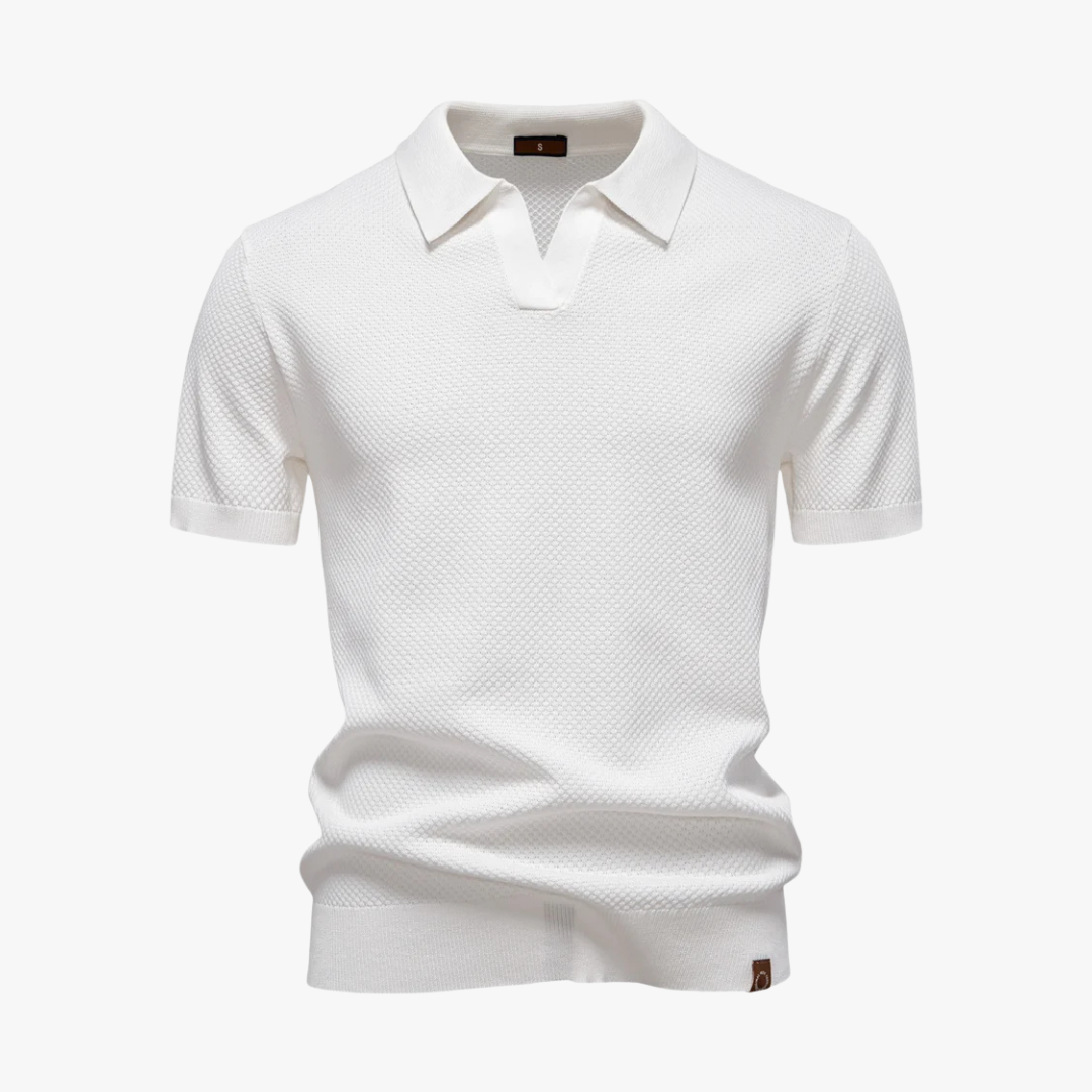 Polo en tricot doux pour homme, élégant et confortable 10