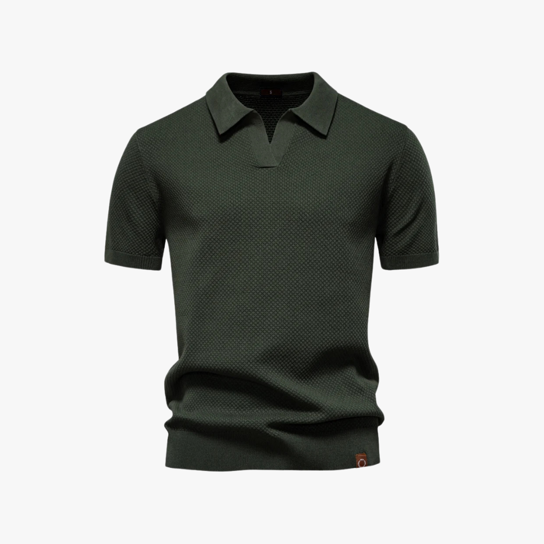 Polo en tricot doux pour homme, élégant et confortable 9