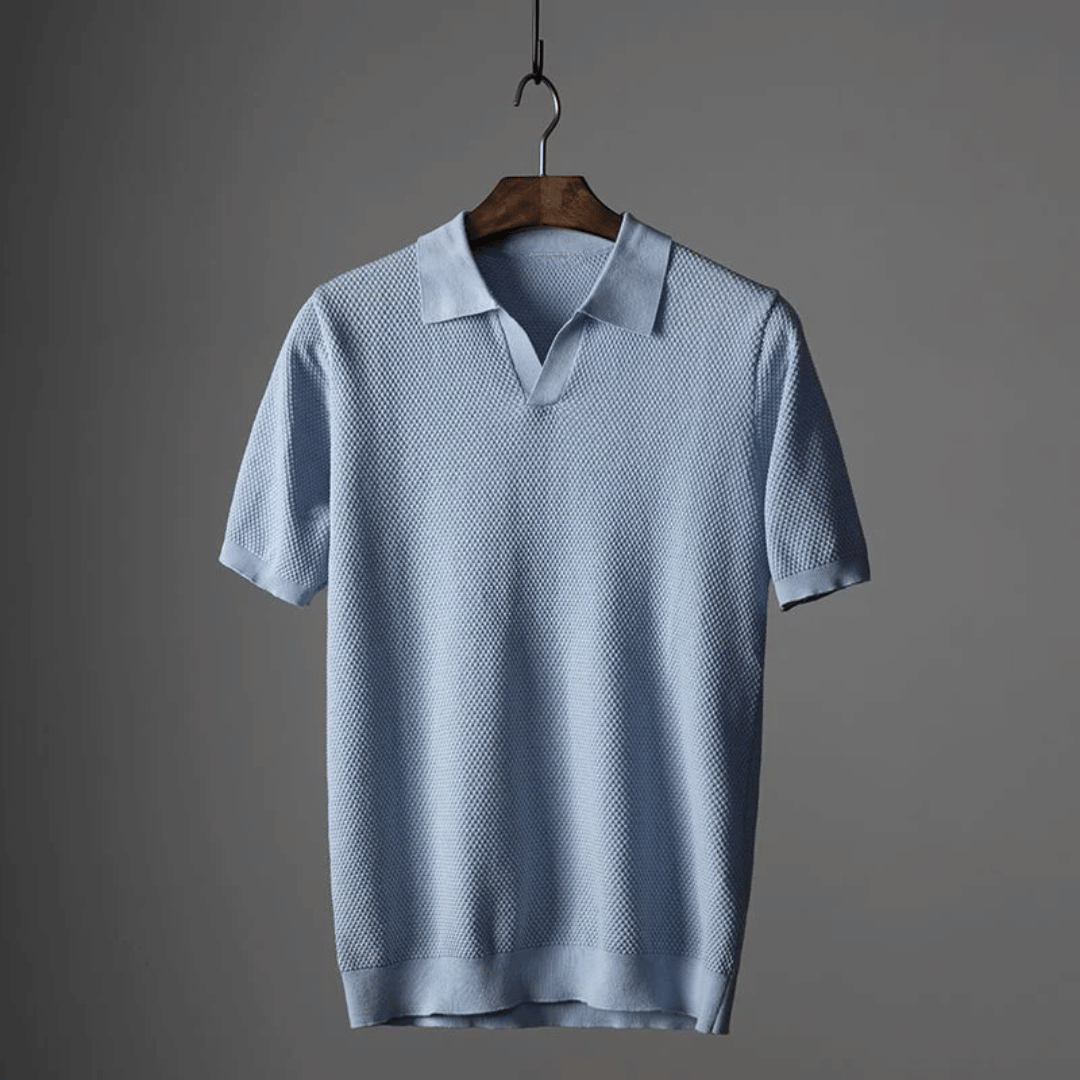 Polo en tricot homme élégant et respirant 2