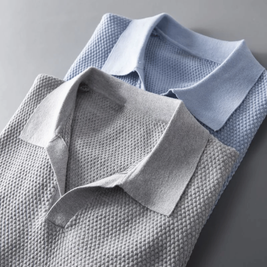 Polo en tricot homme élégant et respirant 4