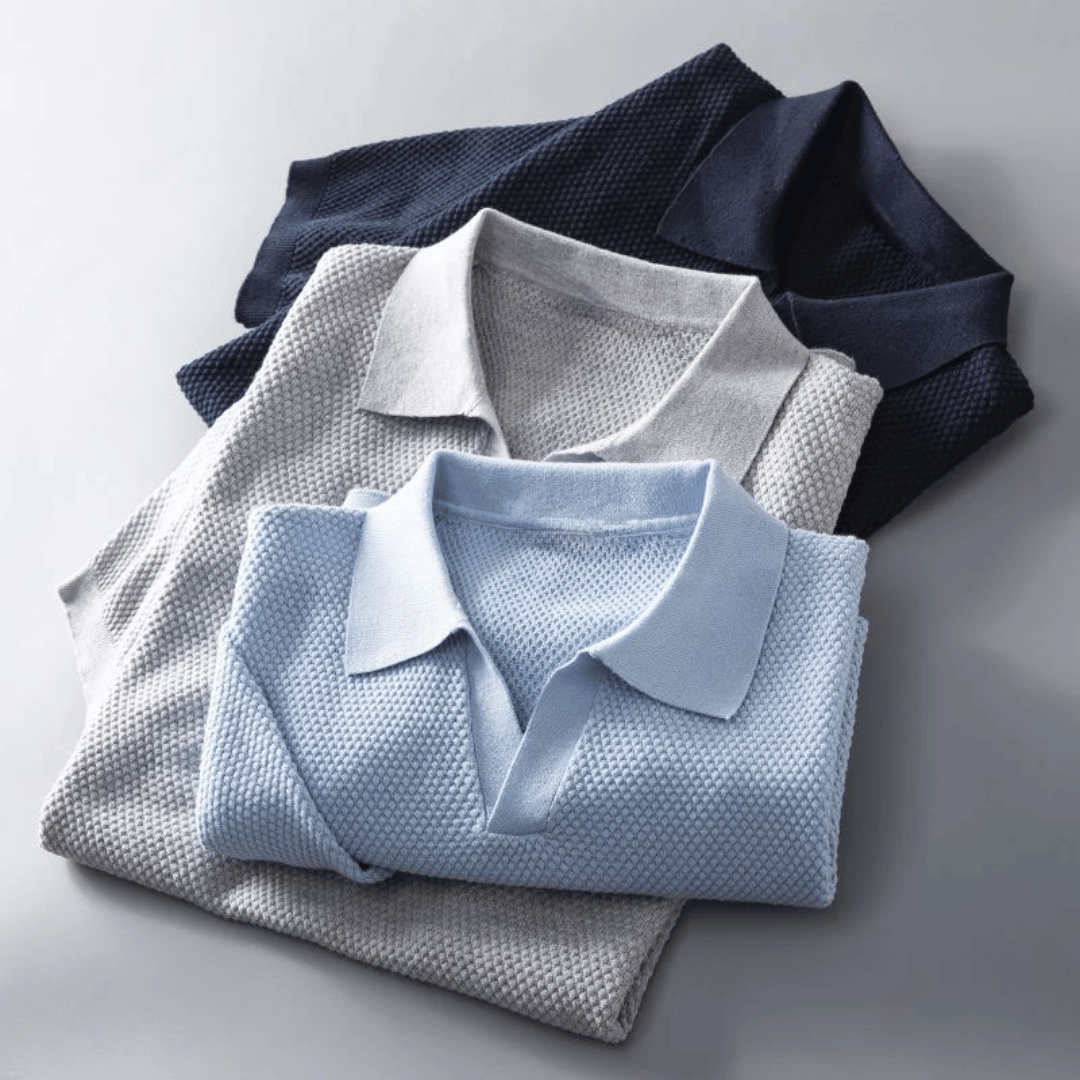 Polo en tricot homme élégant et respirant 6
