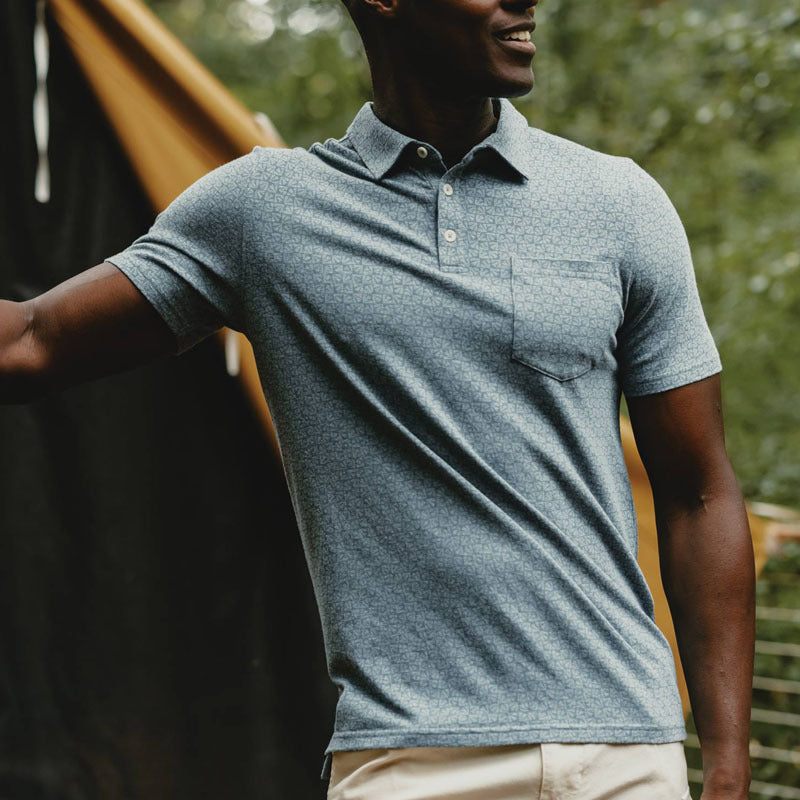 Polo homme à manches courtes avec poche poitrine 2