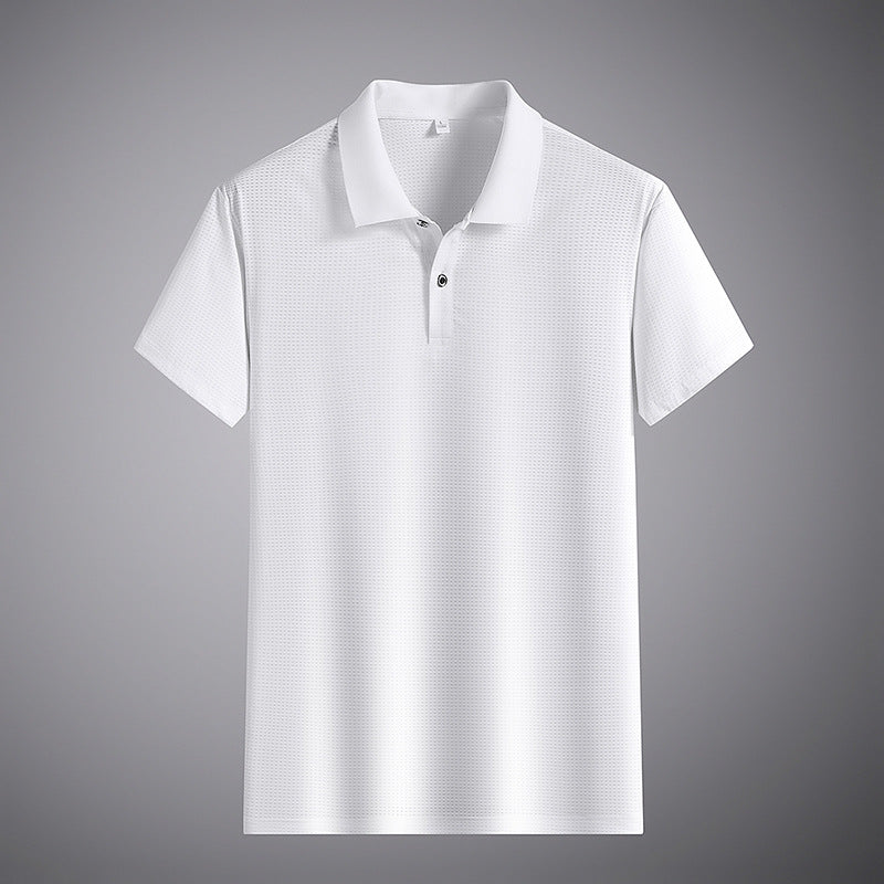 Polo homme élégant en tissu respirant, idéal pour l'été 3