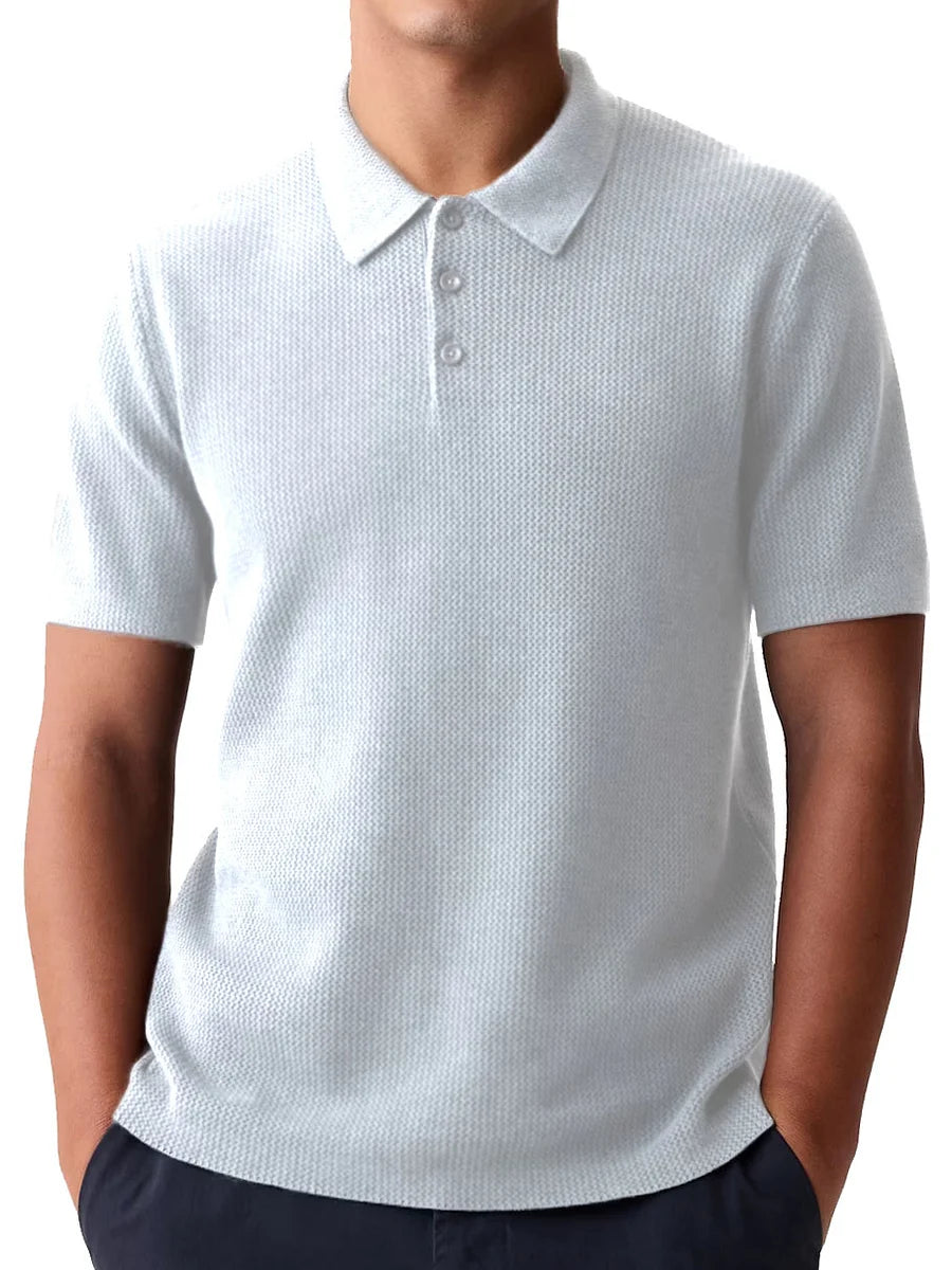 Polo homme en coton léger, coupe estivale décontractée 2