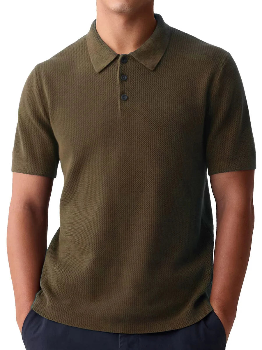 Polo homme en coton léger, coupe estivale décontractée 4