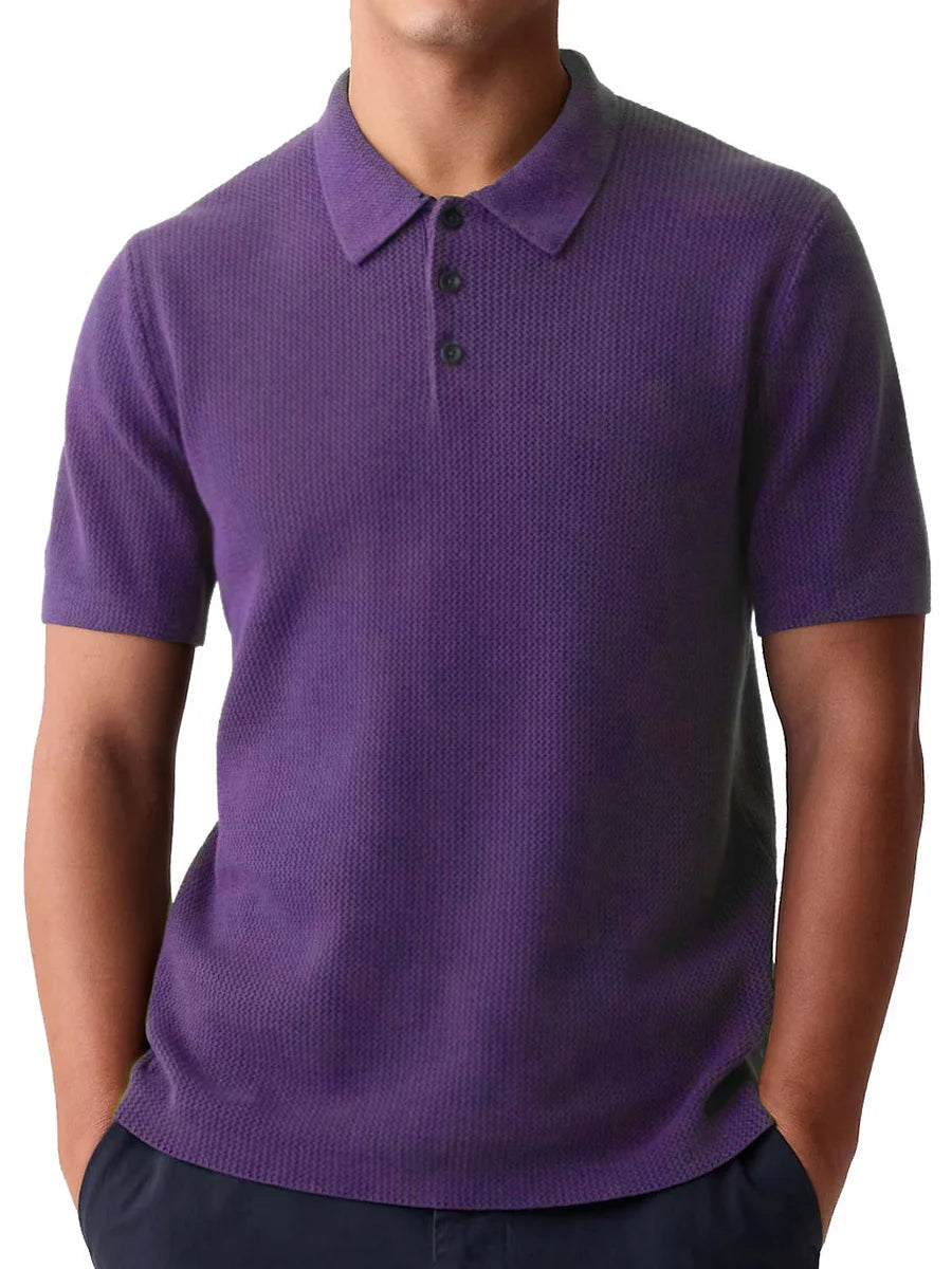 Polo homme en coton léger, coupe estivale décontractée 5