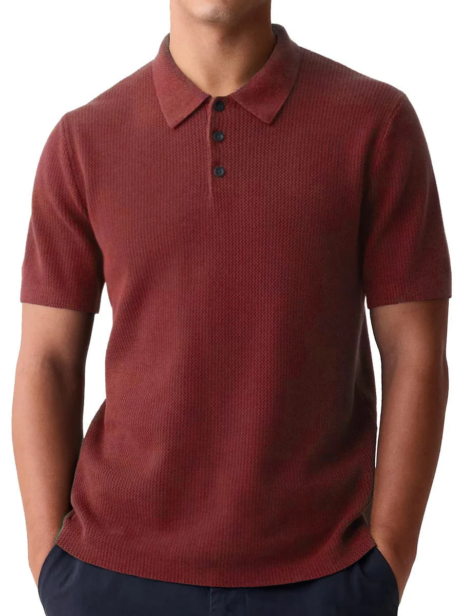 Polo homme en coton léger, coupe estivale décontractée 6
