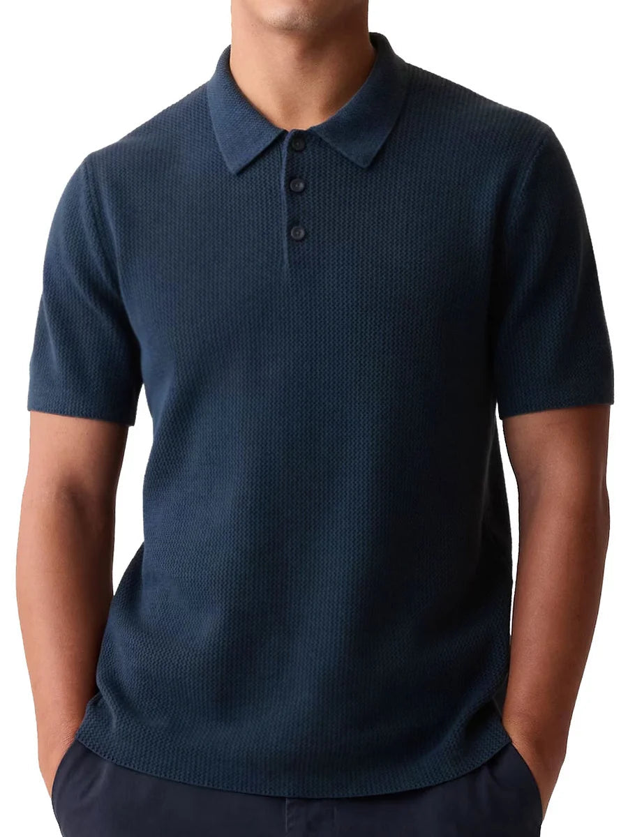 Polo homme en coton léger, coupe estivale décontractée 8