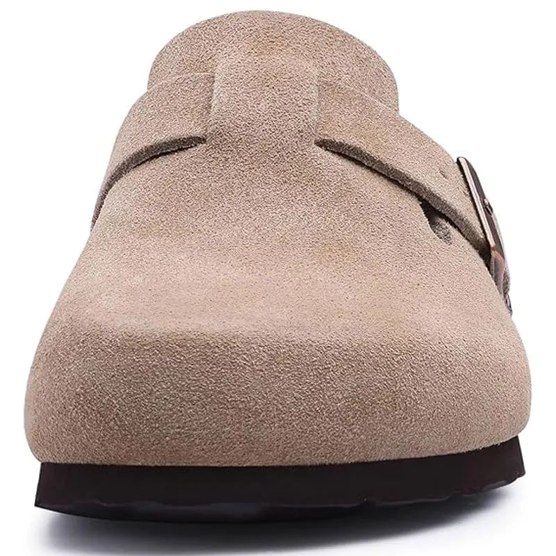 Sabots en cuir suédé pour femmes avec soutien de voûte 4