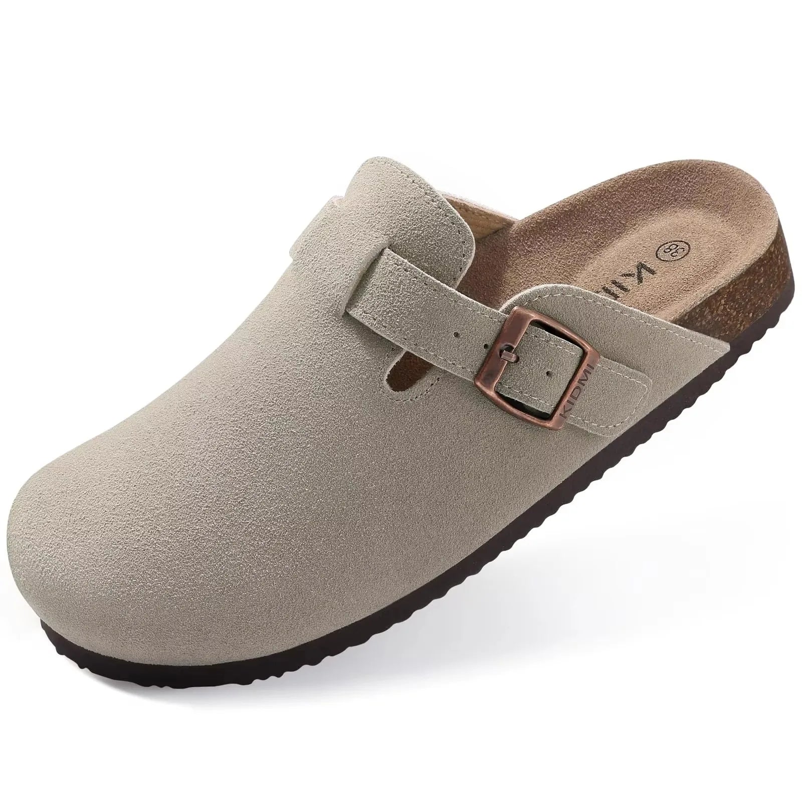 Sabots en cuir suédé pour femmes avec soutien de voûte 6