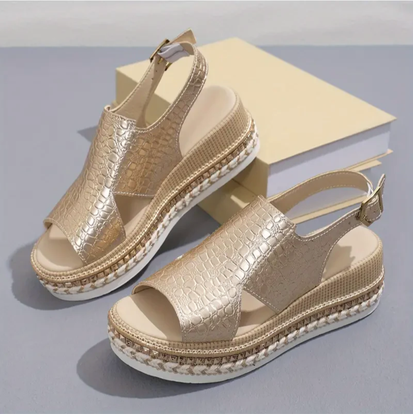 Sandales à plateforme femme en cuir PU avec soutien orthopédique 3