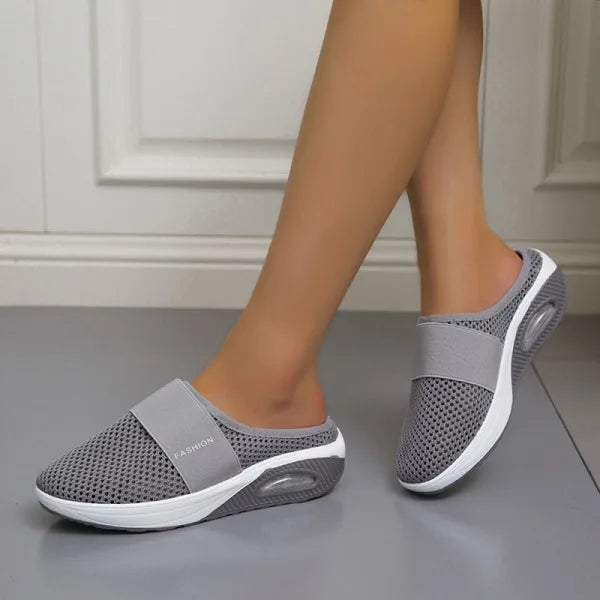 Sandales compensées orthopédiques en mesh pour femme 2