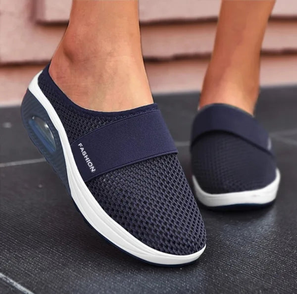 Sandales compensées orthopédiques en mesh pour femme 7