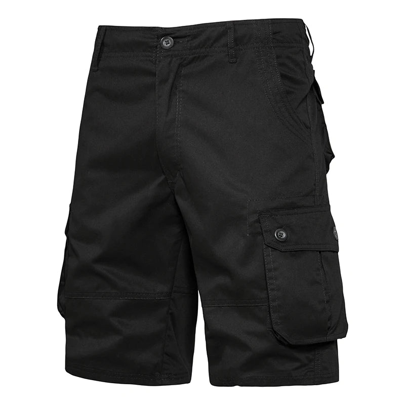Short Cargo Homme Décontracté en Coton avec Poches Multiples 2