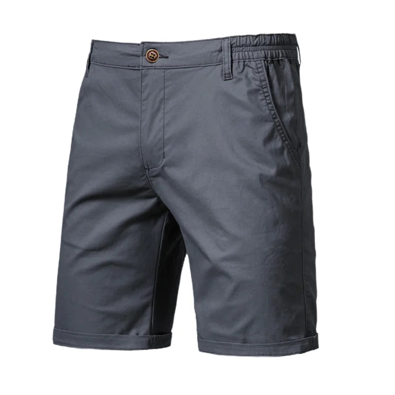 Shorts Chino Élastiques Homme en Coton avec Taille Ajustable 0