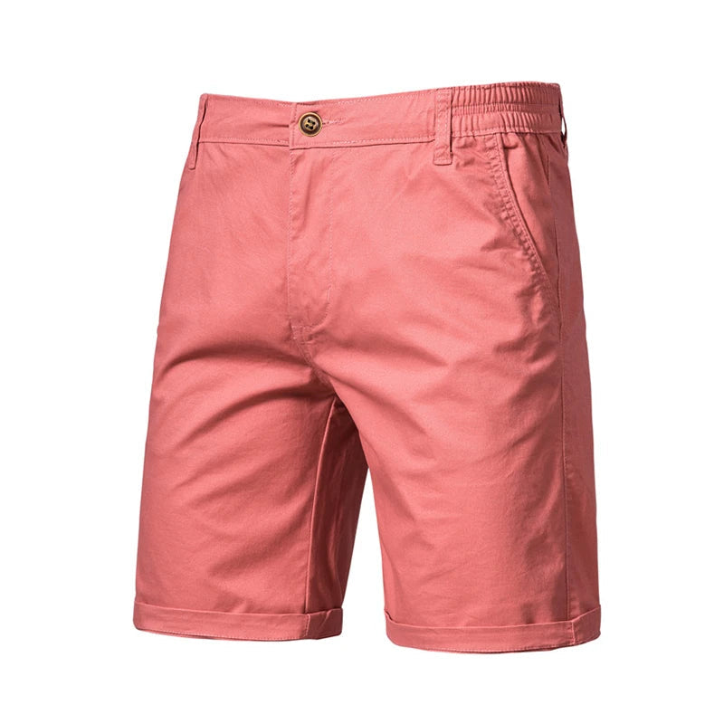 Shorts Chino Élastiques Homme en Coton avec Taille Ajustable 3