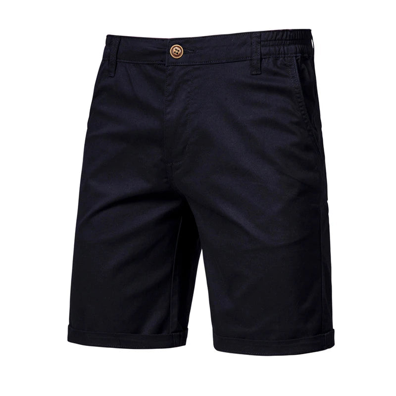 Shorts Chino Élastiques Homme en Coton avec Taille Ajustable 4