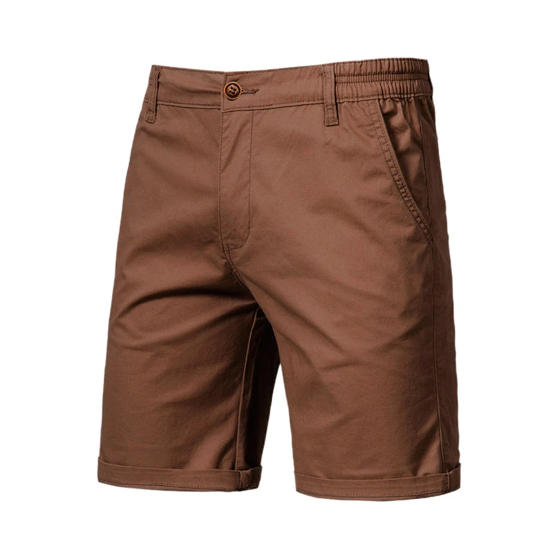 Shorts Chino Élastiques Homme en Coton avec Taille Ajustable 5